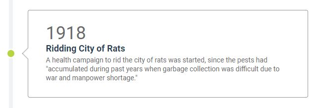1918  Ridding City of Rats