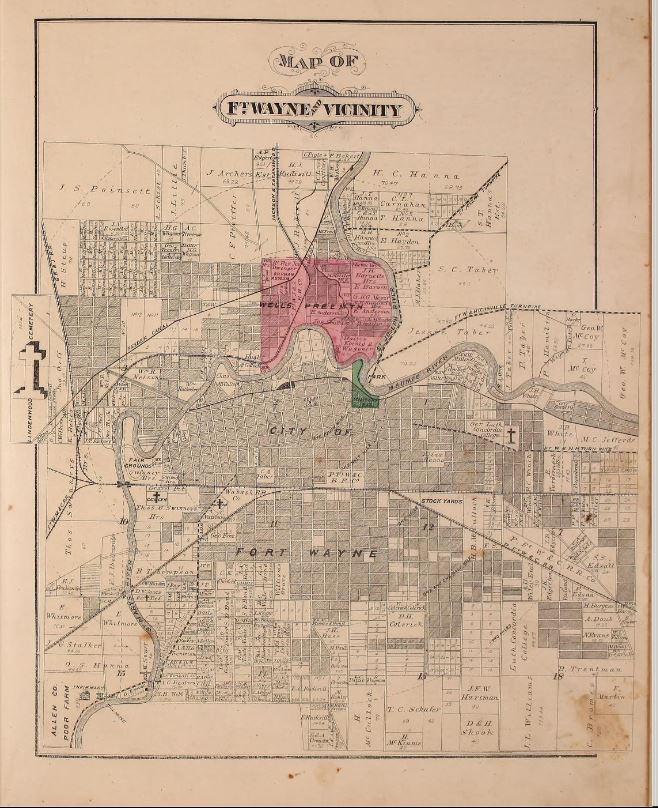 Map of Fort Wayne and Vicinity