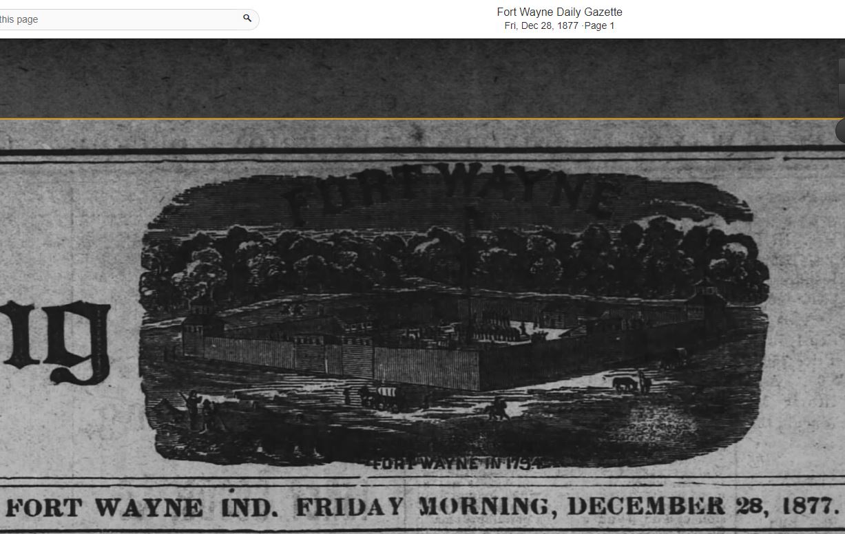 Darker 1877 image of 1794 Fort Wayne
