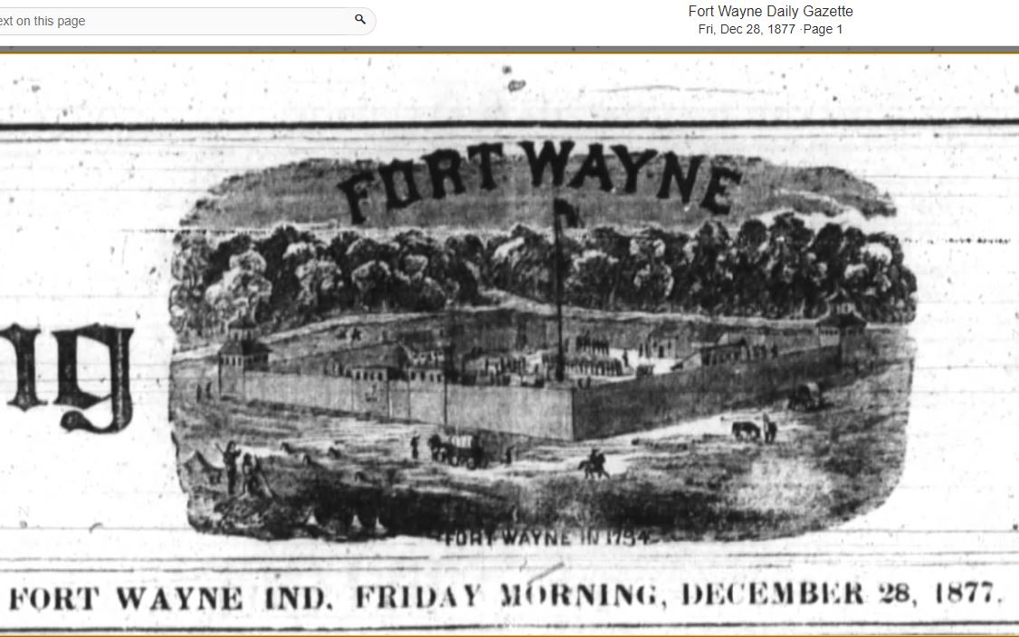 1877 image of 1794 Fort Wayne