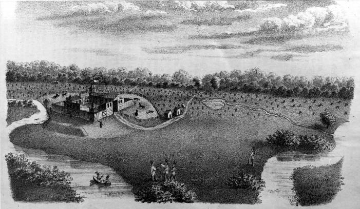 Drawing of the 1794 Fort Wayne