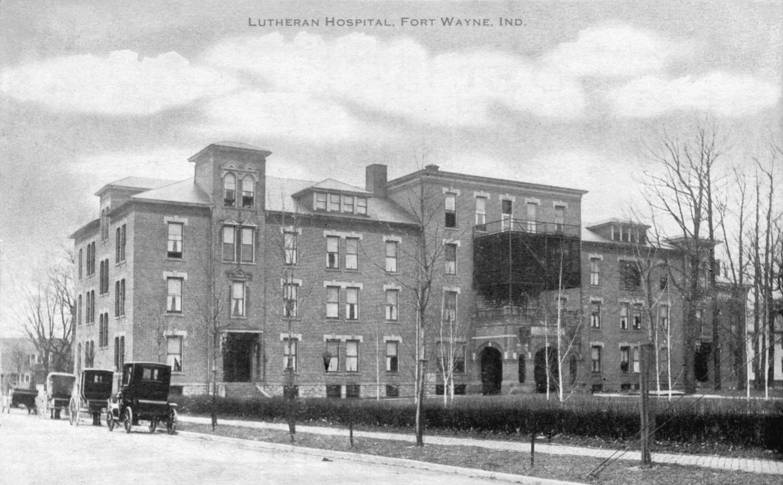 1919 postcard original Lutheran Hospital