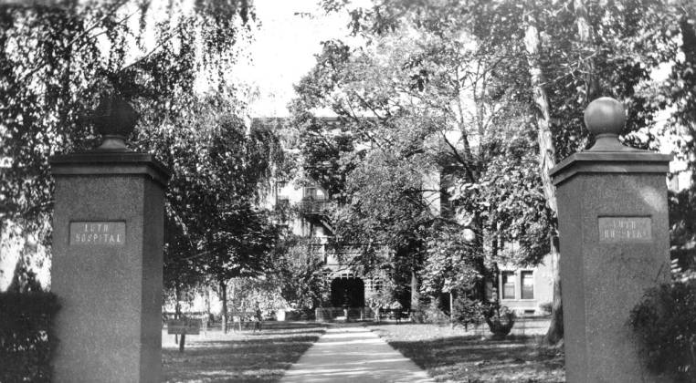 1927 main gates Lutheran Hospital