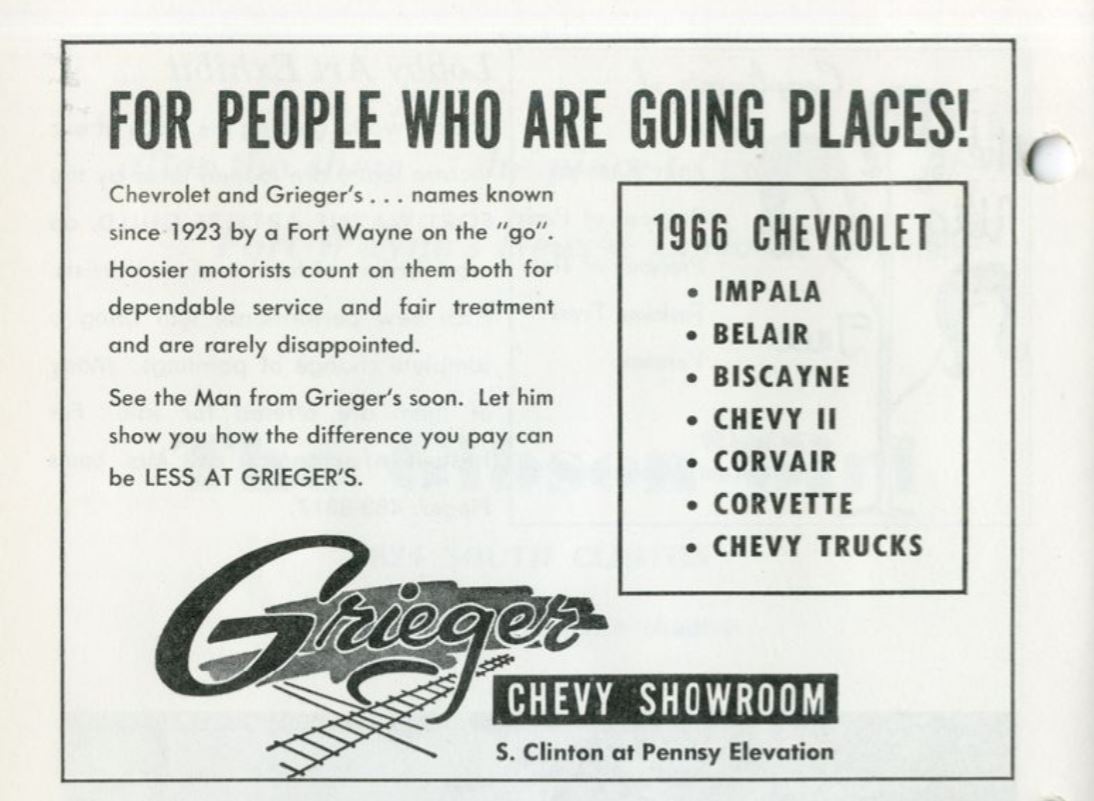 1966 Greiger advertisement