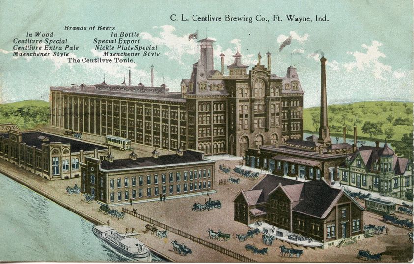 1907-1914 postcard Centlivre Brewery
