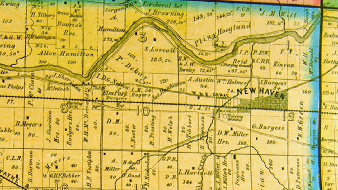 1860 Map of Adams Township