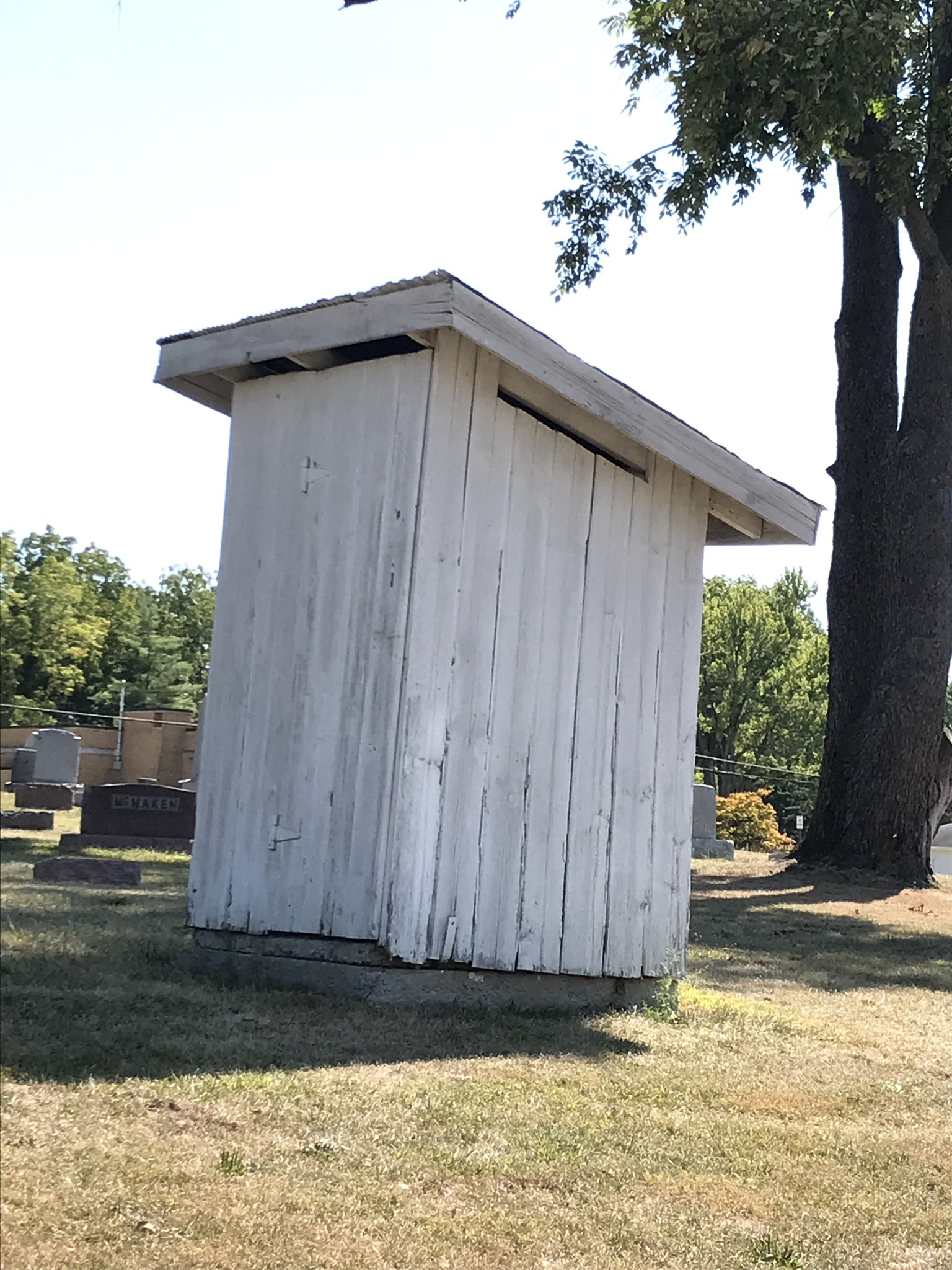 2024 Outhouse at Prairie Grove Cemetery